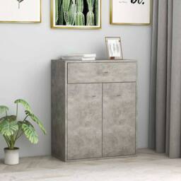 Berkfield Home Sideboard Concrete Grey 60x30x75 cm Engineered Wood - Size: 60 x 30 x 75 cm - thumbnail 2