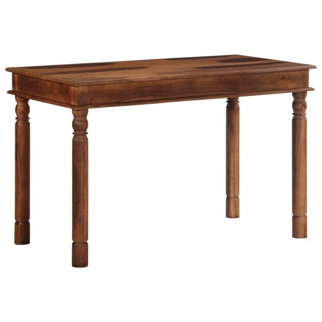 Berkfield Home Dining Table 120x60x77 cm Solid Wood Acacia in Brown - Size: 120 x 60 x 77 cm - image 1