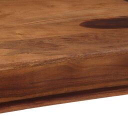Berkfield Home Dining Table 120x60x77 cm Solid Wood Acacia in Brown - Size: 120 x 60 x 77 cm - thumbnail 6