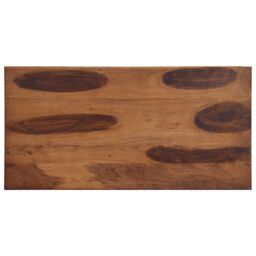 Berkfield Home Dining Table 120x60x77 cm Solid Wood Acacia in Brown - Size: 120 x 60 x 77 cm - thumbnail 4