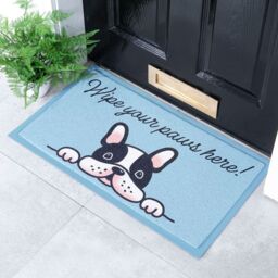 Artsy Mats Wipe Your Paws Here Indoor & Outdoor Doormat - 70x40cm - Size: 40 cm x 70 cm - thumbnail 1