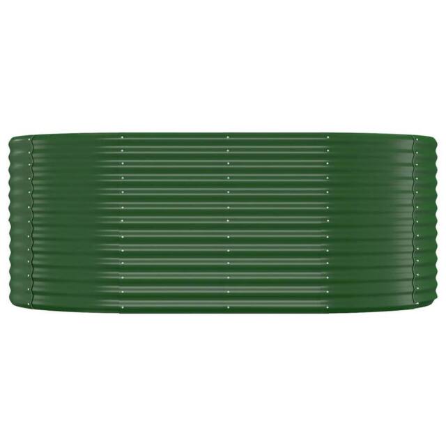 Berkfield Home Garden Raised Bed Powder-coated Steel 175x100x68 cm Green - Size: 175 x 100 x 68 cm - image 1