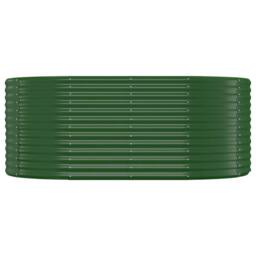 Berkfield Home Garden Raised Bed Powder-coated Steel 175x100x68 cm Green - Size: 175 x 100 x 68 cm - thumbnail 1