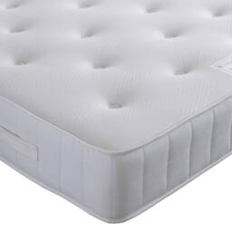 Bedmaster Warwick Velvet Ottoman Bed & Memory Maestro Memory Foam Mattress in Light Stone - Size: King - thumbnail 5