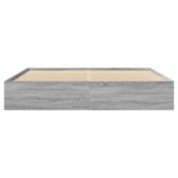 Berkfield Home Bed Frame Frame Grey Sonoma 180x200 cm Super King Wood - thumbnail 5