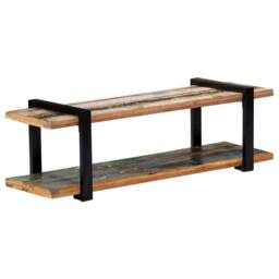 Berkfield Home TV Cabinet 130x40x40 cm Solid Reclaimed Wood - Size: 130 x 40 x 40 cm - thumbnail 7