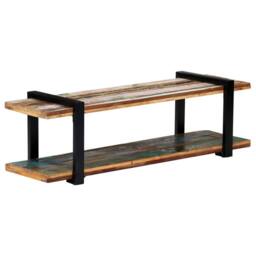 Berkfield Home TV Cabinet 130x40x40 cm Solid Reclaimed Wood - Size: 130 x 40 x 40 cm - thumbnail 8