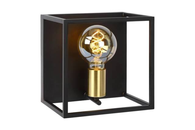 Lucide 'RUBEN' Modern Dimmable Stylish Indoor Decorative Wall Light 1xE27 in Black - image 1