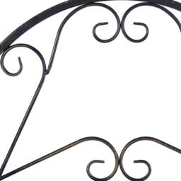 Wyld and Coco Everstone 4-Tier Black Metal Free-Standing Bathroom Shelf - thumbnail 8