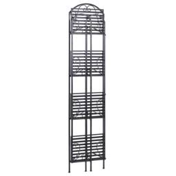 Wyld and Coco Everstone 4-Tier Black Metal Free-Standing Bathroom Shelf - thumbnail 6