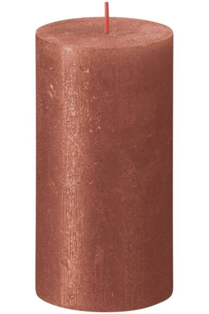 KDMD Amber Bolsius Rustic Shimmer Metallic Candle 130 x 68mm - image 1