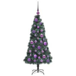 Berkfield Home Elegant Artificial Pre-lit Christmas Tree with Ball Set Green 120 cm - thumbnail 4