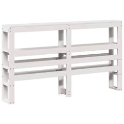 Berkfield Home Beautiful Bed Frame with Headboard without Mattress White 120x200 cm - Size: Small Double - thumbnail 8