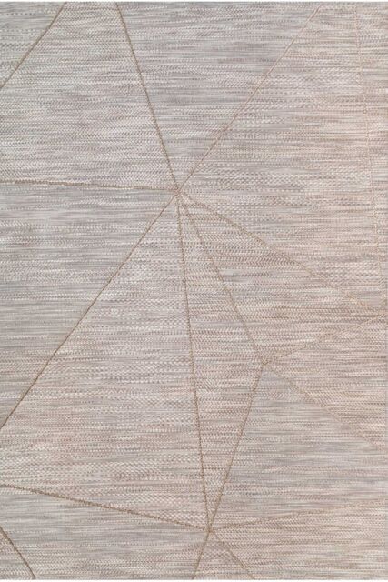 Kukoon Grey Abstract Outdoor, Garden & Patio Area Rug in Beige - Size: 120 cm x 170 cm - image 1