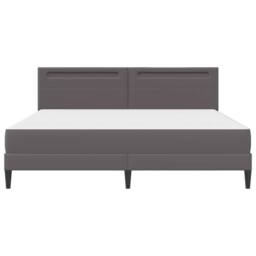 Berkfield Home Bed Frame with LED Strip Lights Grey 180 x 200 cm Faux Leather - thumbnail 8