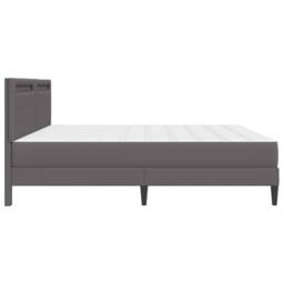Berkfield Home Bed Frame with LED Strip Lights Grey 180 x 200 cm Faux Leather - thumbnail 9