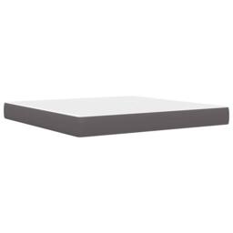 Berkfield Home Bed Frame with LED Strip Lights Grey 180 x 200 cm Faux Leather - thumbnail 7