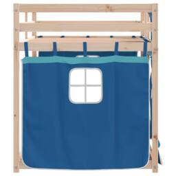Berkfield Home Bunk Bed without Mattress Blue 90x190 cm Single Solid Wood Pine - thumbnail 5