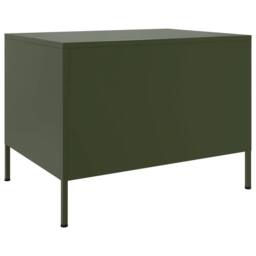 Berkfield Home Coffee Table Olive Green 68x50x50.5 cm Steel - thumbnail 7
