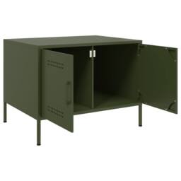 Berkfield Home Coffee Table Olive Green 68x50x50.5 cm Steel - thumbnail 8