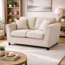 Furnishings For Less UK Ascot 3 + 2 Seater Sofa Set Chenille Fabric Beige - thumbnail 9