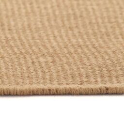 Berkfield Home Area Rug Jute with Latex Backing 180x250 cm in Brown - Size: Medium - thumbnail 2