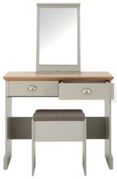 GFW Kendal Dressing Table with Stool in Grey - thumbnail 5