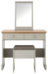 GFW Kendal Dressing Table with Stool in Grey - thumbnail 4