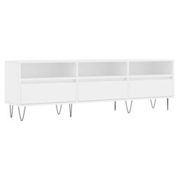 Berkfield Home TV Cabinet White 150x30x44.5 cm Engineered Wood - thumbnail 2