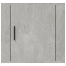 Berkfield Home Wall-mounted Bedside Cabinet Concrete Grey 50x30x47 cm - Size: 50 x 30 x 47 cm - thumbnail 5