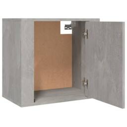 Berkfield Home Wall-mounted Bedside Cabinet Concrete Grey 50x30x47 cm - Size: 50 x 30 x 47 cm - thumbnail 6