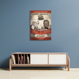 Street Fighter Limited Edition A3 Numbered Art Print: Ken vs Balrog - thumbnail 2