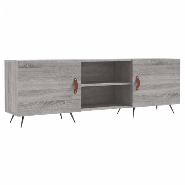 Berkfield Home TV Cabinet Grey Sonoma 150x30x50 cm Engineered Wood - Size: 150 x 30 x 50 cm - image 1