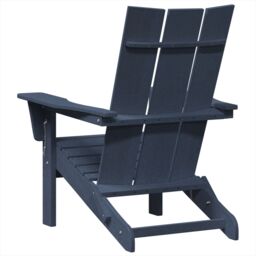Berkfield Home Foldable Adirondack Chairs 2 pcs Navy Blue 74.5x80.5x90 cm HDPE - thumbnail 7