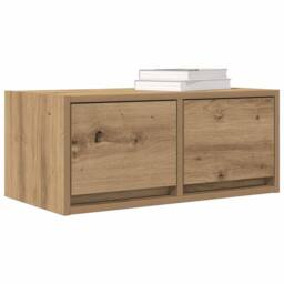 Berkfield Home TV Cabinets 2 pcs Artisan Oak 60x31x25.5 cm Engineered Wood in Brown - thumbnail 4