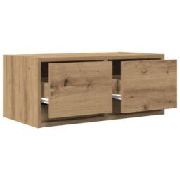 Berkfield Home TV Cabinets 2 pcs Artisan Oak 60x31x25.5 cm Engineered Wood in Brown - thumbnail 5