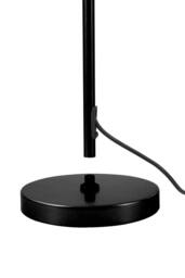 Living and Home Linen Lampshade E27 Floor Lamp in Black - thumbnail 4