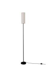 Living and Home Linen Lampshade E27 Floor Lamp in Black - thumbnail 2