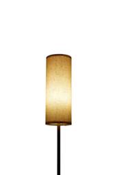 Living and Home Linen Lampshade E27 Floor Lamp in Black - thumbnail 3