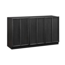 Wyld Haus Dali Black Wood 3 Panel Door Sideboard - thumbnail 3
