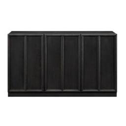 Wyld Haus Dali Black Wood 3 Panel Door Sideboard - thumbnail 5