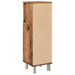 Berkfield Home Bathroom Cabinet Old Wood 30x30x95 cm Engineered Wood in Brown - Size: 30 x 30 x 95 cm - thumbnail 6