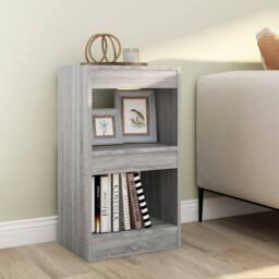 Berkfield Home Book Cabinet/Room Divider Grey Sonoma 40x30x72 cm - Size: 40 x 30 x 72 cm - thumbnail 2