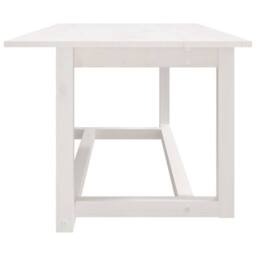 Berkfield Home Beautiful Coffee Table White 110x55x45 cm Solid Wood Pine - Size: 110 x 55 x 45 cm - thumbnail 4
