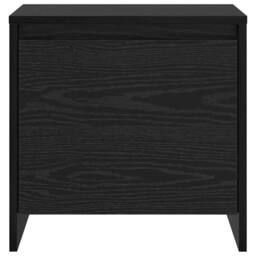 Berkfield Home Traditional Bedside Cabinet Black oak Engineered wood - thumbnail 6