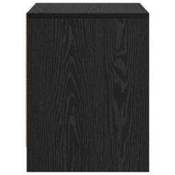 Berkfield Home Traditional Bedside Cabinet Black oak Engineered wood - thumbnail 7