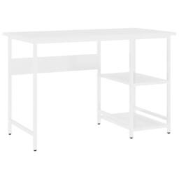 Berkfield Home Computer Desk White 105x55x72 cm MDF & Metal - Size: 105 x 55 x 72 cm