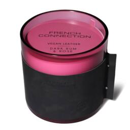 French Connection Leather Effect Candle Dark Rum & Rose 1.46kg Four Wick - thumbnail 2