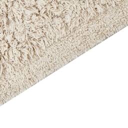 Wyld and Coco Bath Mat Beige Rectangular Woven Cotton Decorative Tassels - Size: 50 cm x 80 cm - thumbnail 4