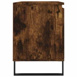 Berkfield Home TV Cabinet Smoked Oak 104x35x50 cm Engineered Wood in Brown - Size: 104 x 35 x 50 cm - thumbnail 7